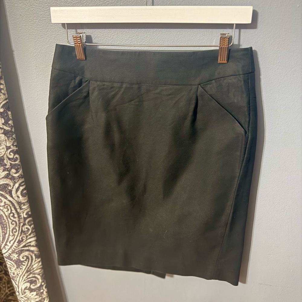 J. Crew Black Pencil Skirt
